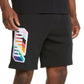 Shorts Puma Pride Regular Fit 8 French Terry Masculino Preto Tamanho Grande