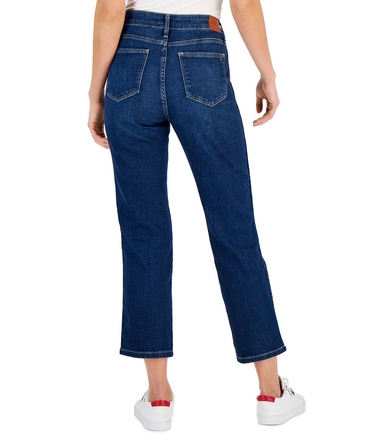 Calça jeans reta feminina Tommy Hilfiger Tribeca azul tamanho 4