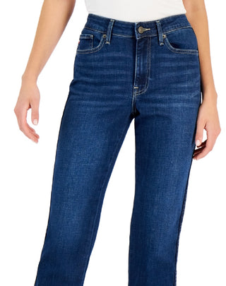 Calça jeans reta feminina Tommy Hilfiger Tribeca azul tamanho 4