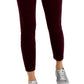 Calça skinny de veludo cotelê feminina Tommy Hilfiger vermelha