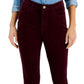 Calça skinny de veludo cotelê feminina Tommy Hilfiger vermelha
