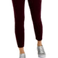 Calça skinny de veludo cotelê feminina Tommy Hilfiger vermelha