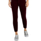 Calça skinny feminina Tommy Hilfiger de veludo cotelê vermelha, tamanho 8