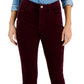 Calça skinny de veludo cotelê feminina Tommy Hilfiger vermelha