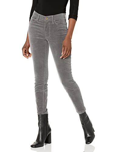 Calça skinny de veludo cotelê feminina Tommy Hilfiger cinza tamanho 14