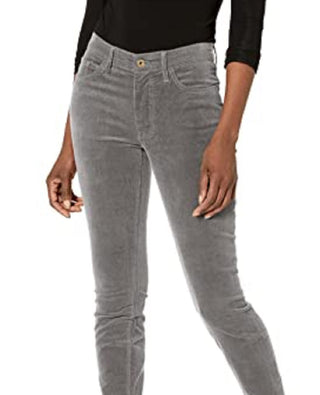Calça skinny de veludo cotelê feminina Tommy Hilfiger cinza tamanho 14
