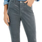 Calça skinny de veludo cotelê feminina Tommy Hilfiger cinza tamanho 12