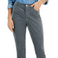 Calça skinny de veludo cotelê feminina Tommy Hilfiger, cinza, tamanho 8