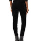 Calça skinny de veludo cotelê feminina Tommy Hilfiger preta tamanho 14