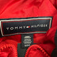 Casaco acolchoado com capuz e acabamento em pele sintética Tommy Hilfiger feminino, vermelho, tamanho pequeno