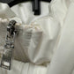 Casaco acolchoado com capuz e acabamento em pele sintética Tommy Hilfiger feminino, branco, tamanho médio