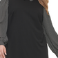 Vestido feminino Tommy Hilfiger com manga bufante e gola, preto, tamanho 16W