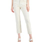 Calça jeans feminina Tommy Hilfiger Tribeca Raw Hem com costura frontal, branca, tamanho 14