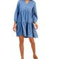 Vestido Tommy Hilfiger Feminino Azul Tamanho Médio