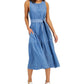 Vestido Tommy Hilfiger Feminino Sem Mangas Azul Tamanho P