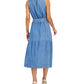 Vestido Tommy Hilfiger Feminino Sem Mangas Azul Tamanho P