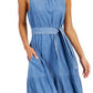 Vestido Tommy Hilfiger Feminino Sem Mangas Azul Tamanho P