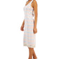 Vestido sem mangas listrado de algodão feminino Tommy Hilfiger, marrom, tamanho X pequeno