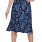 Vestido midi floral Zeghora feminino Tommy Hilfiger, azul, tamanho 14