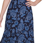 Vestido midi floral Zeghora feminino Tommy Hilfiger, azul, tamanho 14