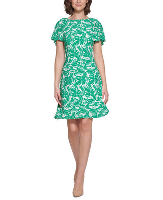 Tommy Hilfiger Women's Flutter Sleeve Jersey Dress White Size 2