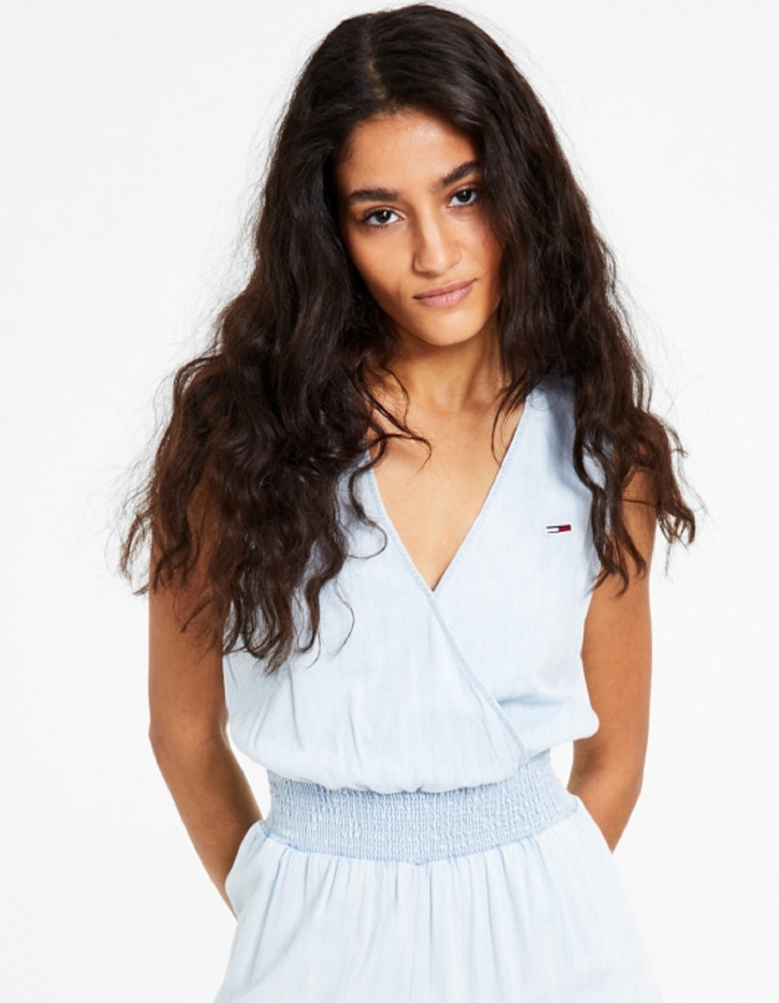 Macacão Tommy Jeans Feminino Azul Tamanho X-G