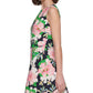 Vestido de malha com estampa floral Tommy Hilfiger feminino, azul, tamanho 8