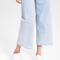 Calça jeans feminina Tommy Jeans cintura alta cropped perna larga azul