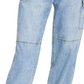 Calça cargo feminina Tommy Jeans Cotton Denim Azul Tamanho 29