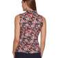 Camisa sem mangas com estampa floral feminina Tommy Hilfiger, azul, tamanho X-G