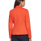 Tommy Hilfiger Blazer feminino Roll-Tab Piquba Laranja Tamanho 16