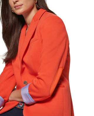 Tommy Hilfiger Blazer Feminino Roll Tab Piquba Vermelho Tamanho 4