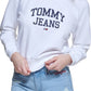 Tommy Jeans Cropped Logo Sweatshirt Feminino Branco Tamanho Grande