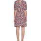Vestido Tommy Hilfiger Feminino Harbour Floral Fit &amp; Flare Rosa Tamanho 10 Petite