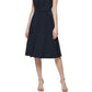 Vestido midi torcido frontal feminino Tommy Hilfiger azul tamanho 14