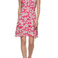 Vestido envelope falso estampado Inkwell feminino Tommy Hilfiger, rosa, tamanho 14