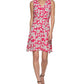 Vestido envelope falso estampado Inkwell feminino Tommy Hilfiger, rosa, tamanho 10