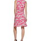 Vestido envelope falso estampado Inkwell feminino Tommy Hilfiger, rosa, tamanho 10