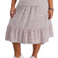 Vestido midi listrado plus size Tommy Hilfiger feminino cinza tamanho 1X