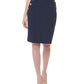 Saia lápis com botões estilo marinheiro Tommy Hilfiger feminina, azul, tamanho 14