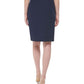 Saia lápis com botões estilo marinheiro Tommy Hilfiger feminina, azul, tamanho 14