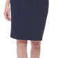 Saia lápis com botões estilo marinheiro Tommy Hilfiger feminina, azul, tamanho 2