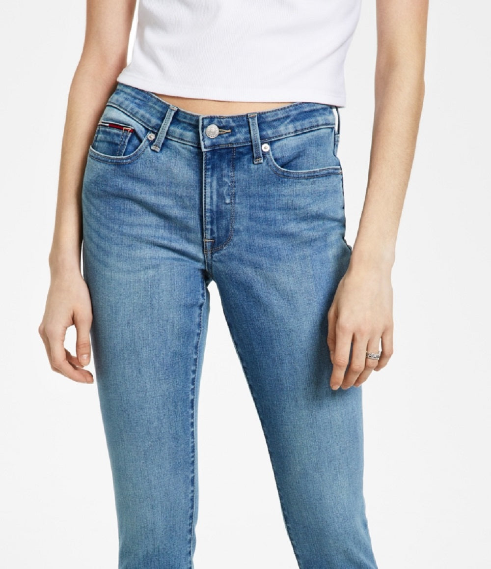 Calça jeans feminina Tommy Jeans cintura média azul tamanho 30