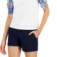 Tommy Hilfiger Blusa Feminina Manga Bufante Mix Media Branca Tamanho Grande