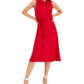 Vestido polo flare manga curta feminino Tommy Hilfiger vermelho tamanho pequeno