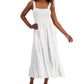 Vestido feminino Tommy Hilfiger xadrez sem mangas, tamanho XG, branco