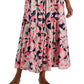 Vestido longo feminino Tommy Hilfiger com estampa floral e alças finas, rosa, tamanho extrapequeno