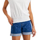Tommy Hilfiger Blusa Feminina Lisa com Cintura Smocked, Branca, Tamanho Grande