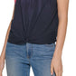 Camiseta Tommy Hilfiger Feminina Manga Curta Tie Dye Knot Rosa Tamanho Médio