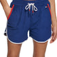 Shorts Tommy Hilfiger Toalha Terry Feminino Azul Tamanho X-G